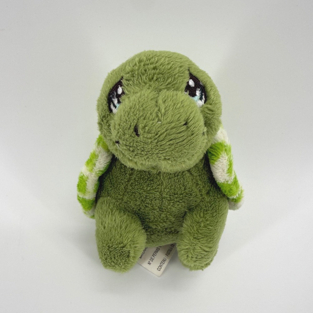 Aurora Precious Moments Zippy Turtle Plush Baby Rattle Green 2017 Chime Toy